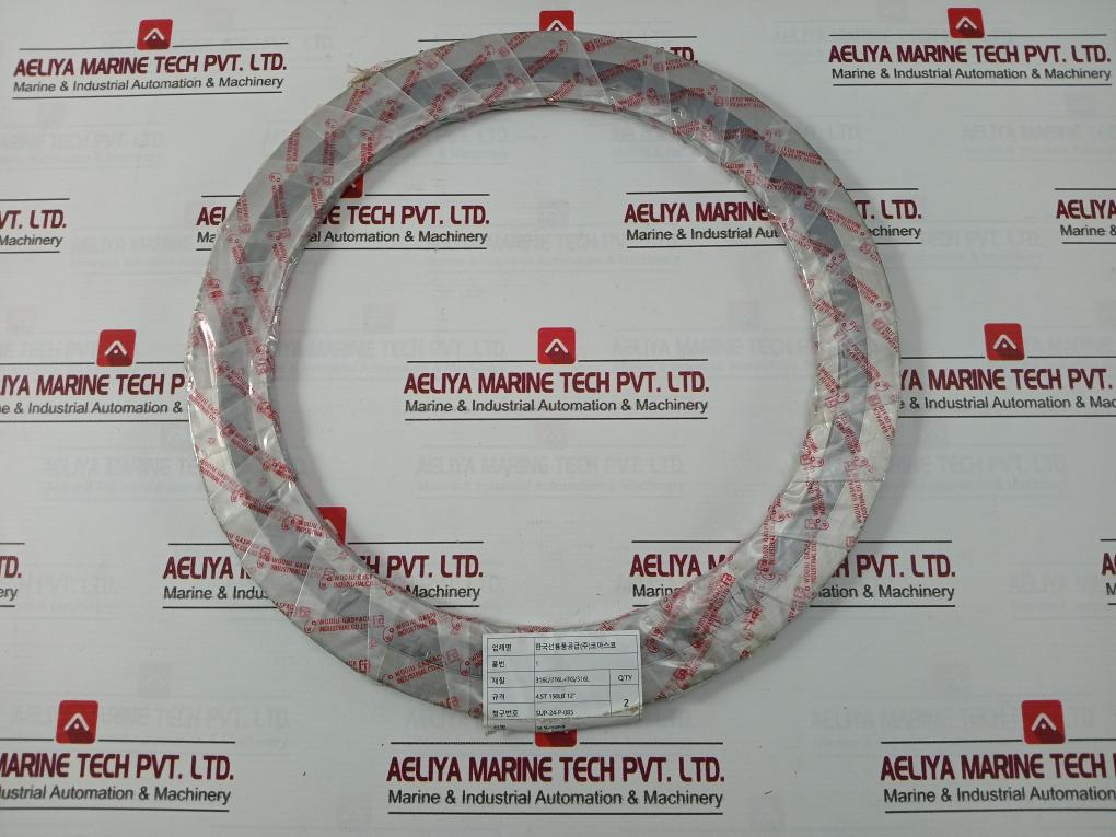 Wj Asme B16.20 Spiral Wound Gasket Ring 316L/316L+Fg/316L 4.5T 150Lb 12”