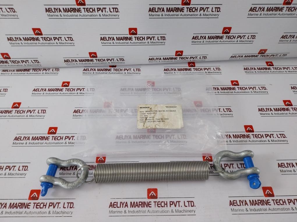 Wll2T Inox 302 Spring 2277Mm, Inox 302, W/2 Shackle Power Slip System