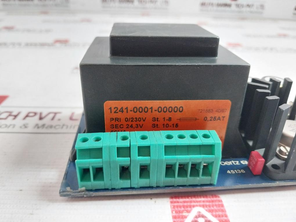 Woertz 45136 Terminal Block 50Va 230V To 24.3V 50-60Hz