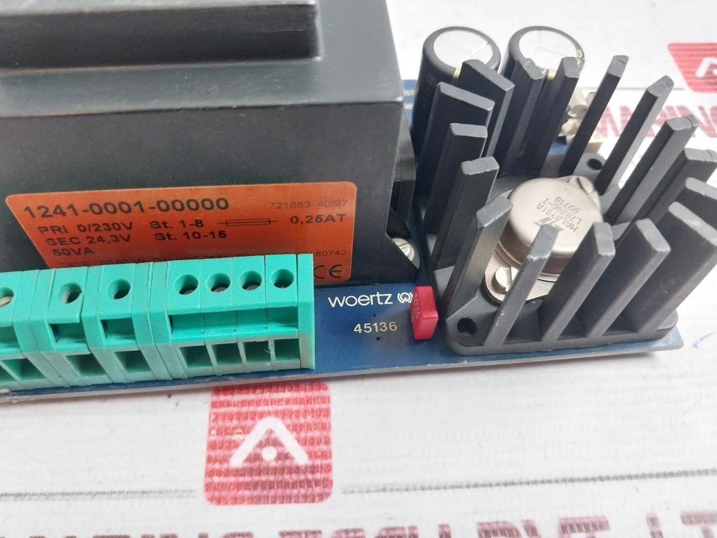 Woertz 45136 Terminal Block 50Va 230V To 24.3V 50-60Hz