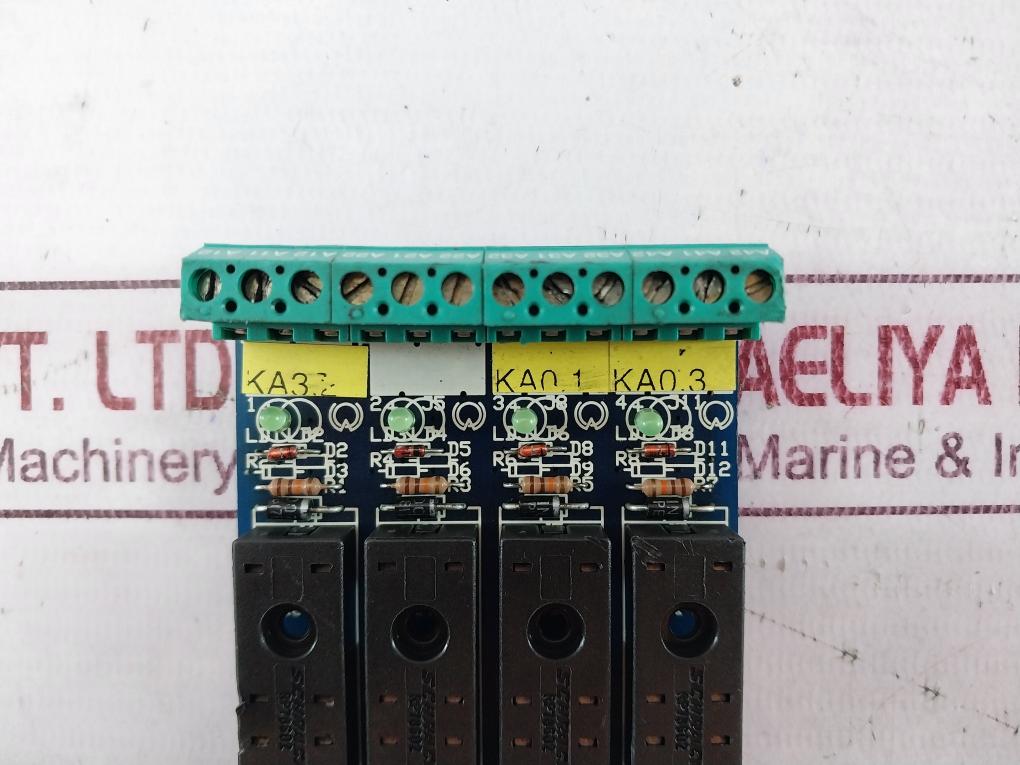 Woertz 9640 Relay Socket Pcb Board Rp78602