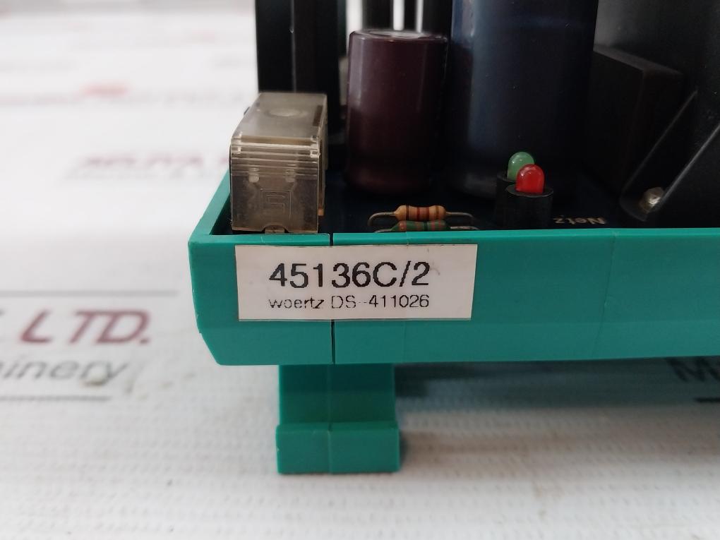 Woertz Mps 80 Terminal Module 10A 300V Max 1241-0001-00000 24Vdc/1A 45136C/2