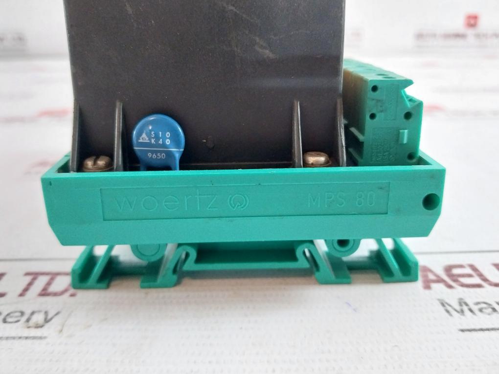Woertz Mps 80 Terminal Module 10A 300V Max 1241-0001-00000 24Vdc/1A 45136C/2