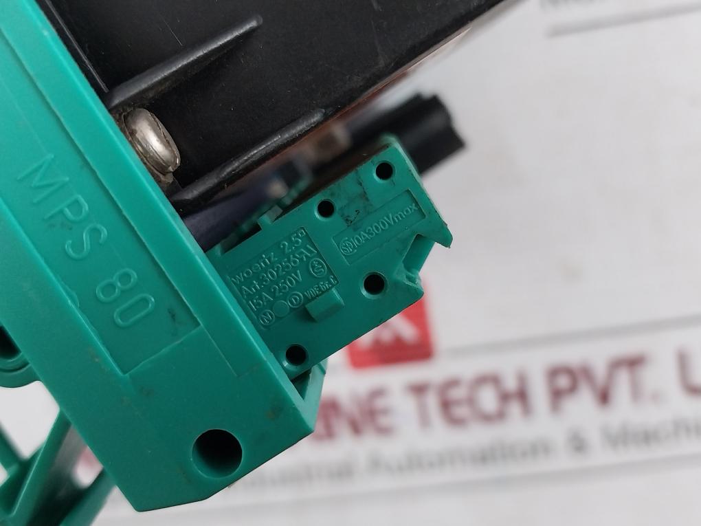 Woertz Mps 80 Terminal Module 10A 300V Max 1241-0001-00000 24Vdc/1A 45136C/2