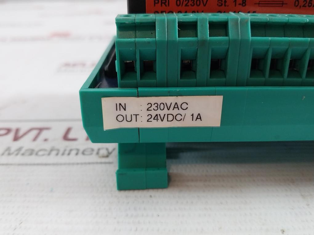 Woertz Mps 80 Terminal Module 10A 300V Max 1241-0001-00000 24Vdc/1A 45136C/2