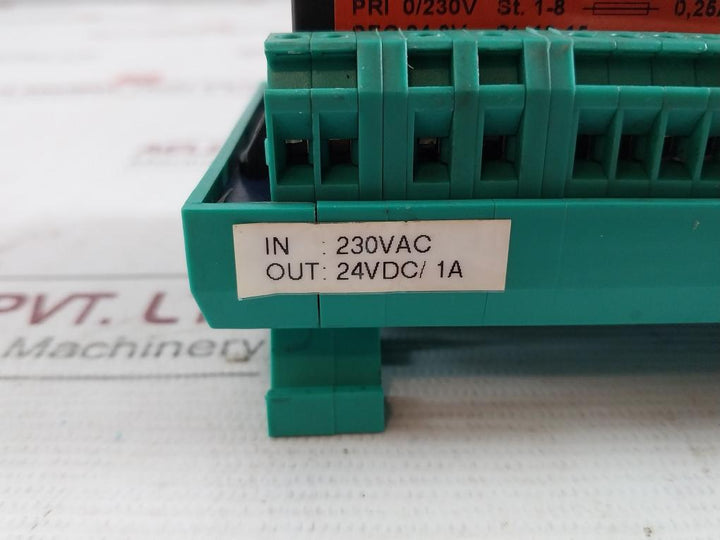 Woertz Mps 80 Terminal Module 10A 300V Max 1241-0001-00000 24Vdc/1A 45136C/2