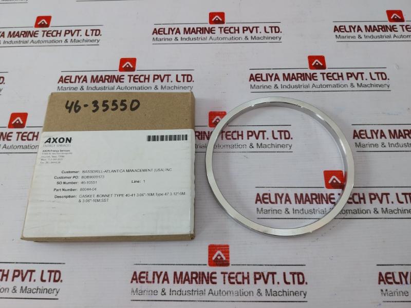 Wolar S316 Bonnet Gasket Ring, 10m-10, S316, 336100005