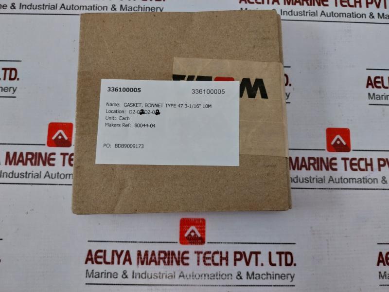 Wolar S316 Bonnet Gasket Ring, 10m-10, S316, 336100005