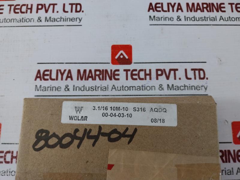 Wolar S316 Bonnet Gasket Ring, 8004404, S316, 10m-10