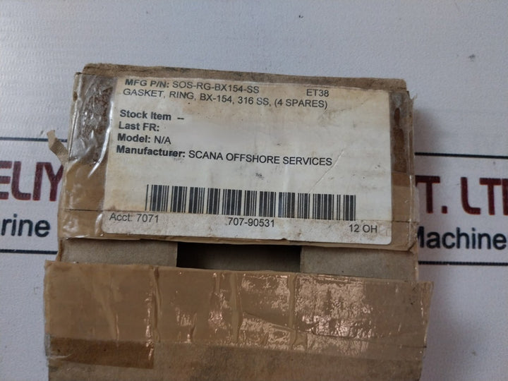 Wolar Bx154 S316-4 Gasket Ring Sos-rg-bx154-ss 6A-0333