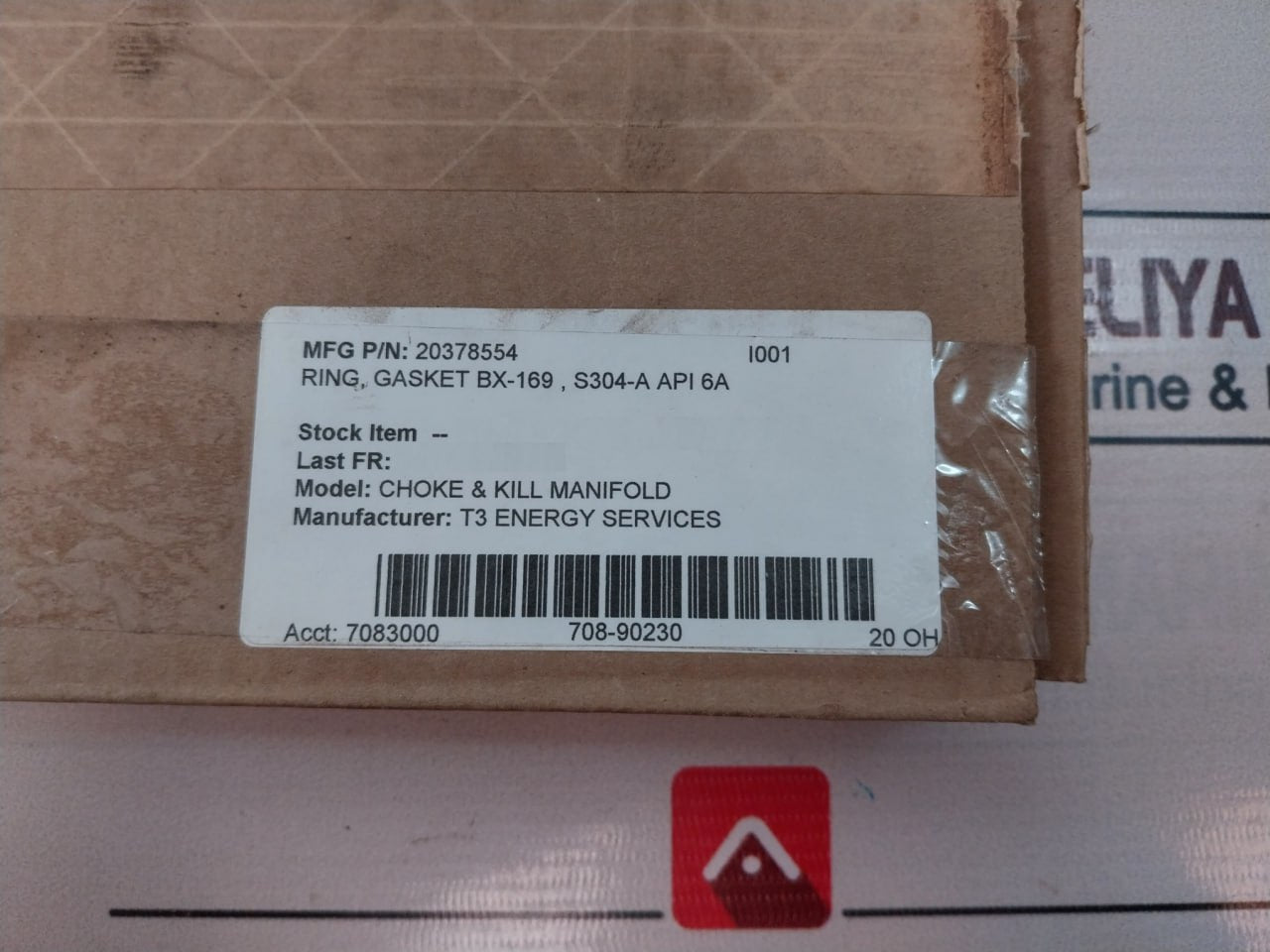 Wolar Bx-169 Ring Gasket 20378554 S304-a Api 6A