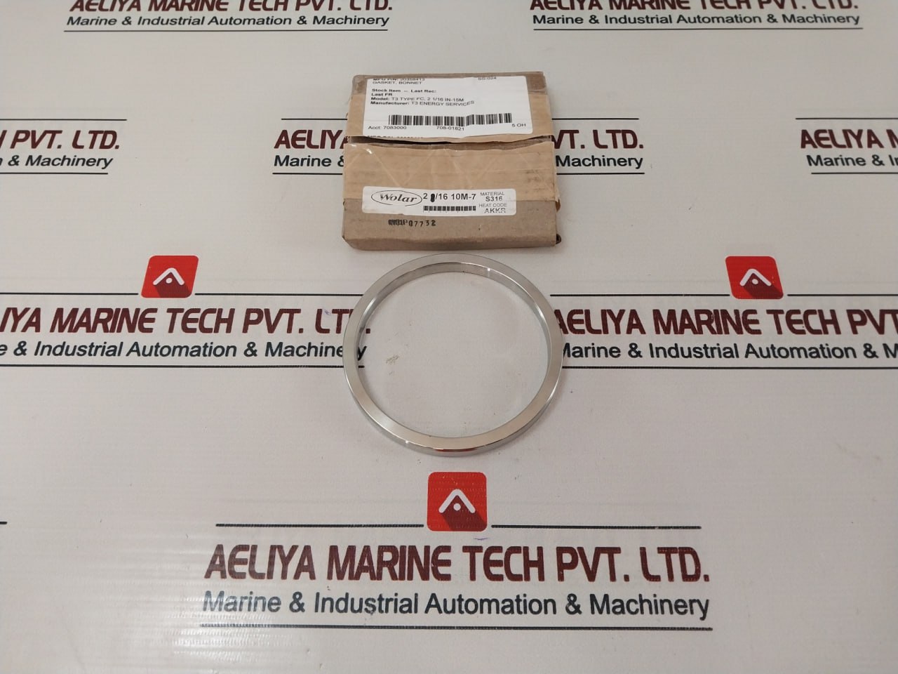 Wolar S316 Bonnet Gasket Ring 20358413 T3 Type Fc, 2 1/16 In-15M