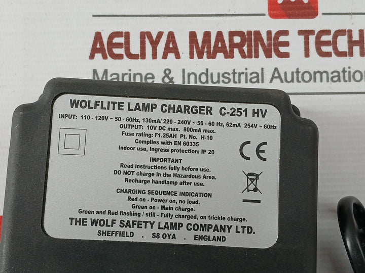 Wolf c-251 hv wolflite handlamp charger