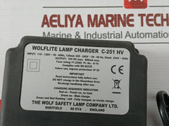 Wolf c-251 hv wolflite handlamp charger