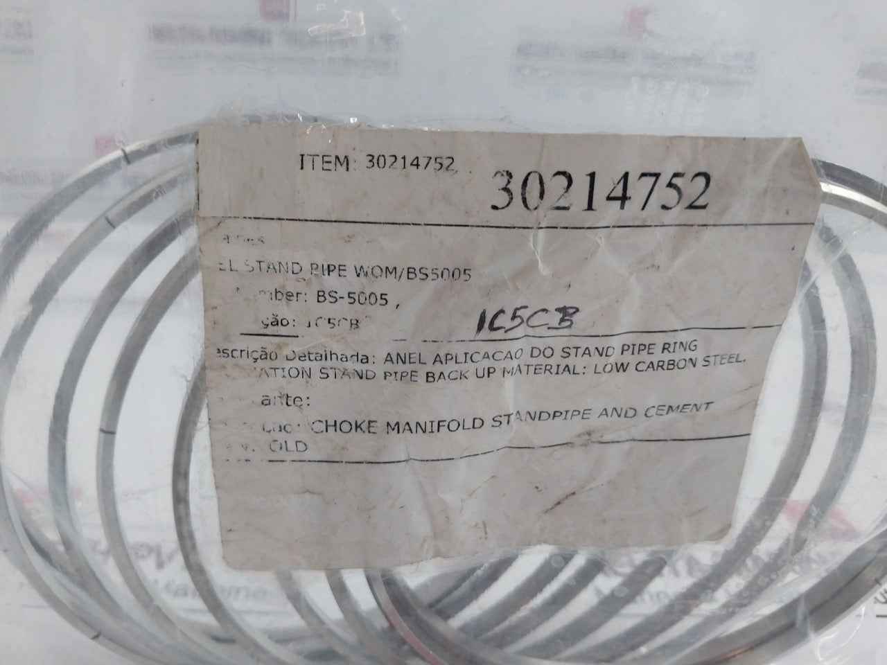 Wom Bs-5005 Stand Pipe Ring For Choke Manifold