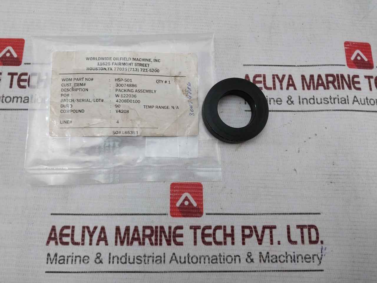 Wom Hsp-501 Packing Assembly 30074886 Duro: 90 V4208