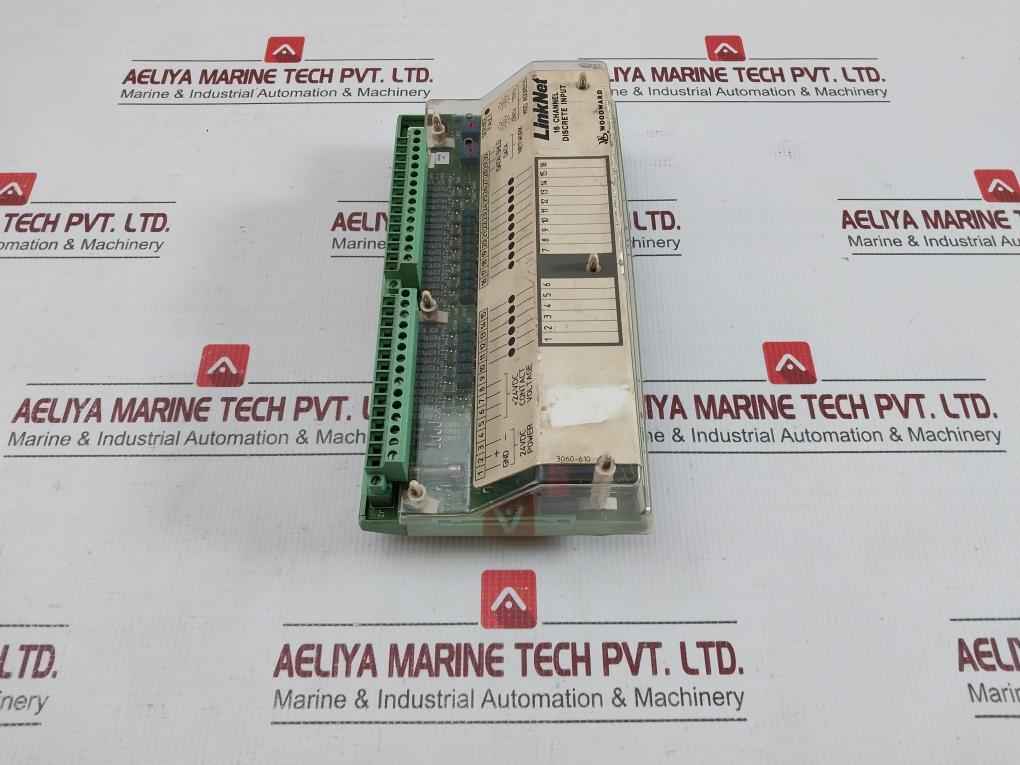 Woodward 18-32Vdc 14.2W Linknet 16 Channel Discrete Input Module 9905-971