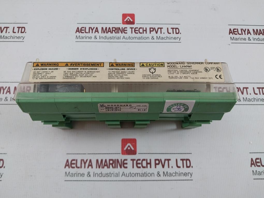 Woodward 18-32Vdc 14.2W Linknet 16 Channel Discrete Input Module 9905-971