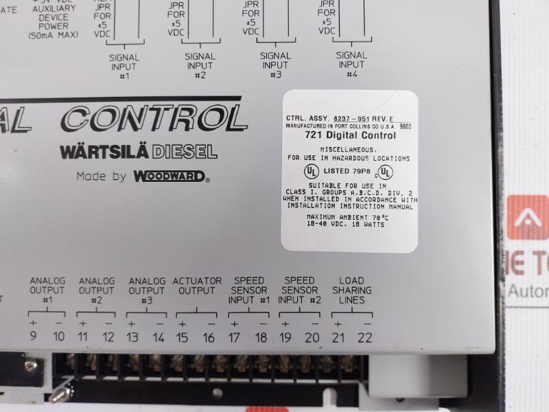 Woodward 18-40Vdc 18W 70°C Digital Controller Module 8280-303