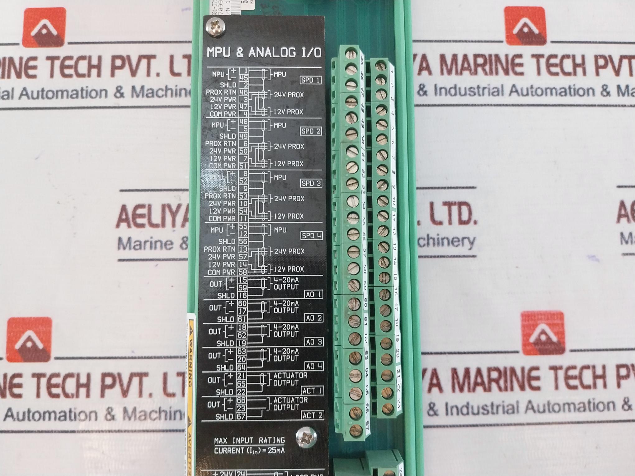 Woodward 5501-371 Micronet Simplex Mpu & Aio Ftm Interface Module ...
