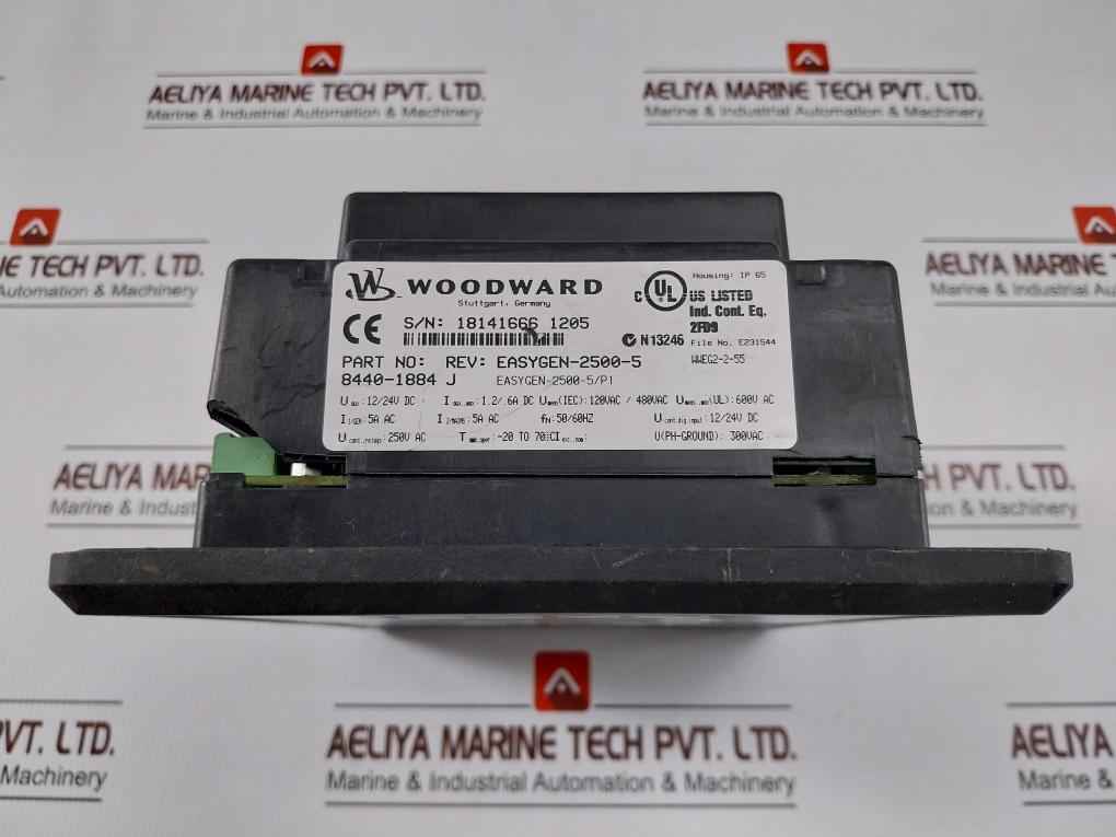 Woodward 8440-1884 Easy Gen 2000 Genset Controller Rev J E231544 (Not Working)