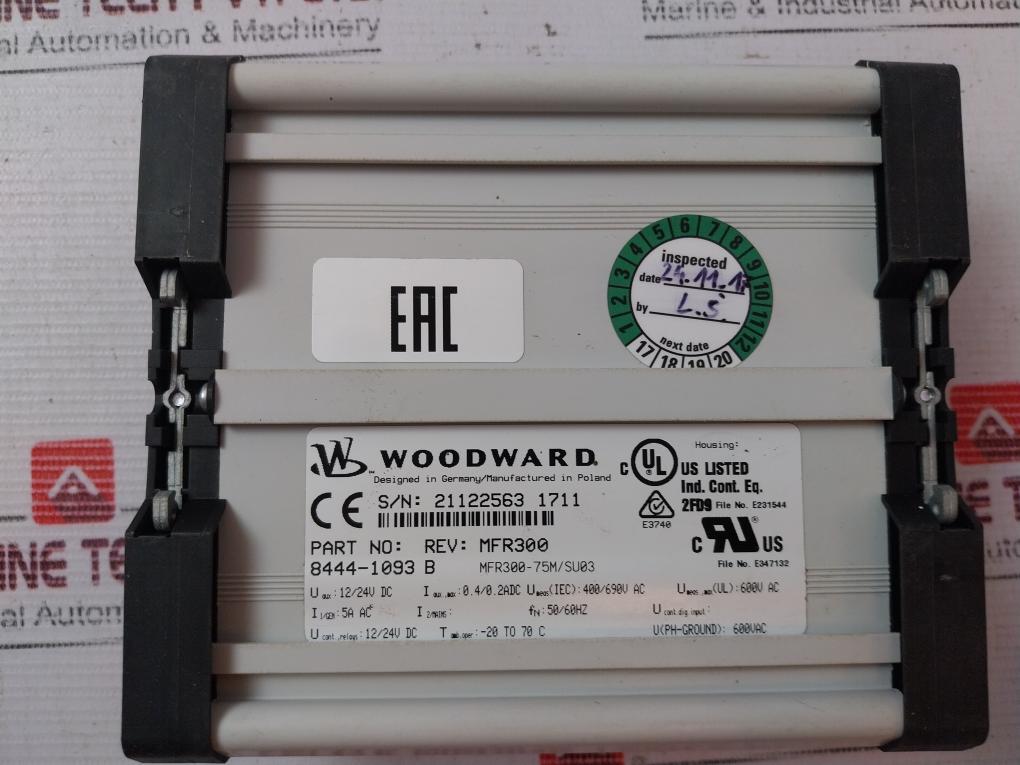 Woodward 8444-1093 Multifunction Transducer/Modbus Mfr300-75M/Su03