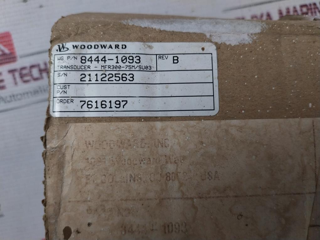 Woodward 8444-1093 Multifunction Transducer/Modbus Mfr300-75M/Su03