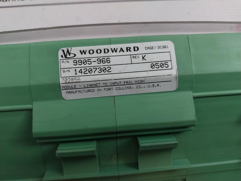 Woodward 9905-966 6 Channel Input Module 24Vdc Rev K