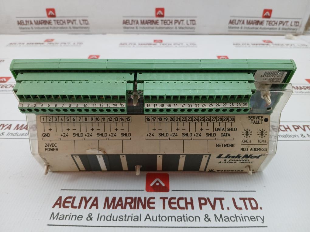 9905-969 Linknet 6 Channel Analog Input Module 4-20Ma In W/24V Woodward