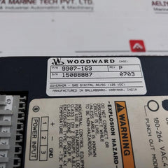 Woodward 9907-163 Digital Governor Turbine Control 110V Ac/Dc 90-150 Vdc 143Va