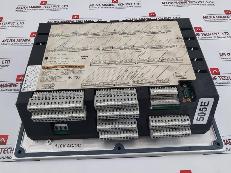 Woodward 9907-166 505E Turbine Control REV: N 110V AC/DC