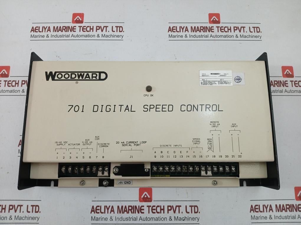 Woodward Digital Speed Control Module 9905-211 701 18-40Vdc