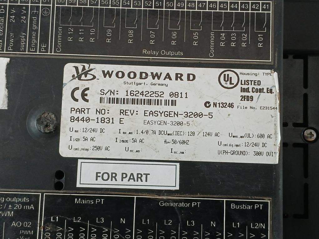 Woodward Easygen 3000 Genset Control 8440-1831 50/60Hz