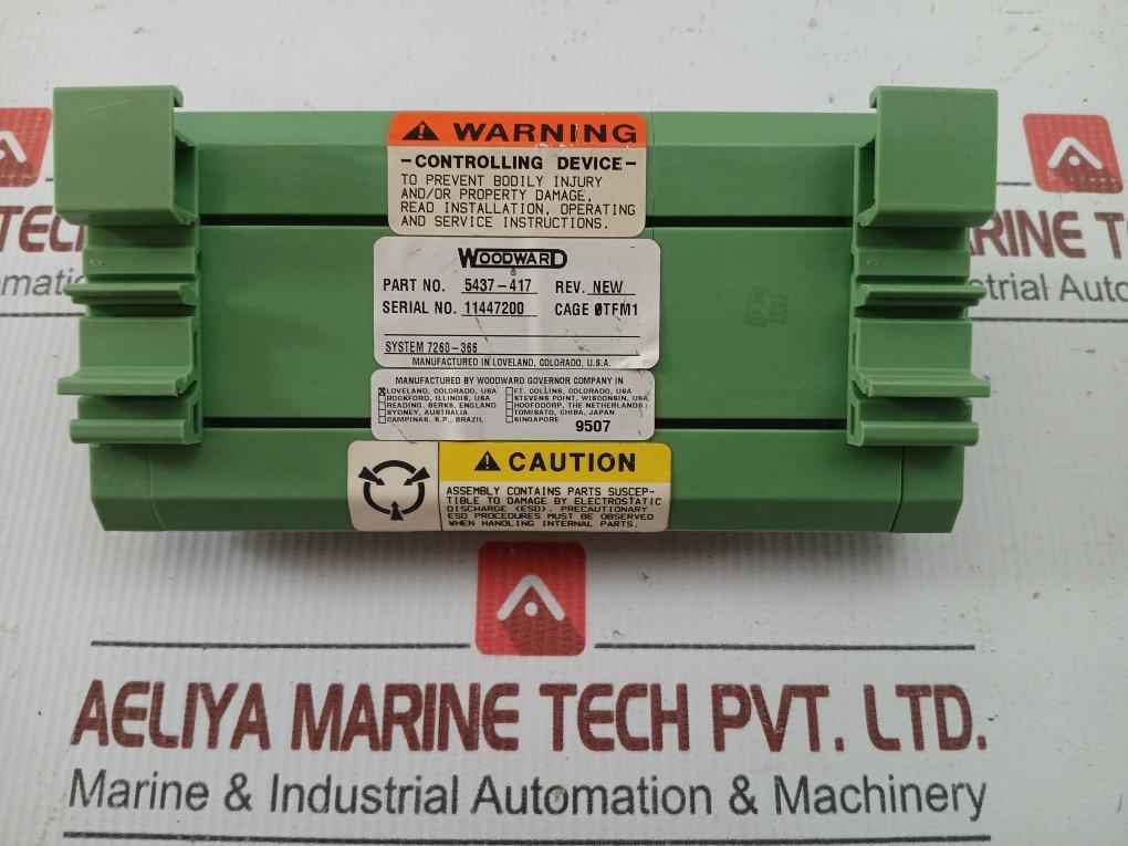 Woodward Linknet Field Terminal Module (Ftm) 5437-417