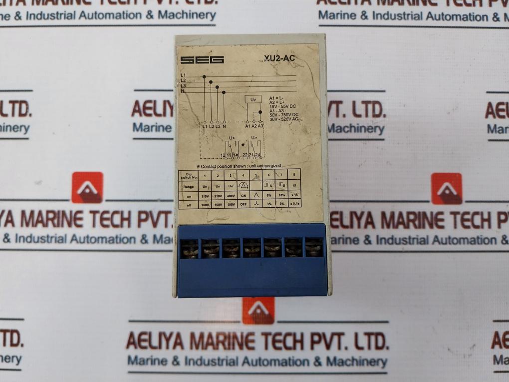 Woodward Seg Xu2-ac Voltage Relay 19-750 Vdc