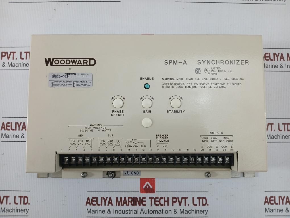 Woodward Spm-a Synchronizer 9905-001 L 50/60 Hz