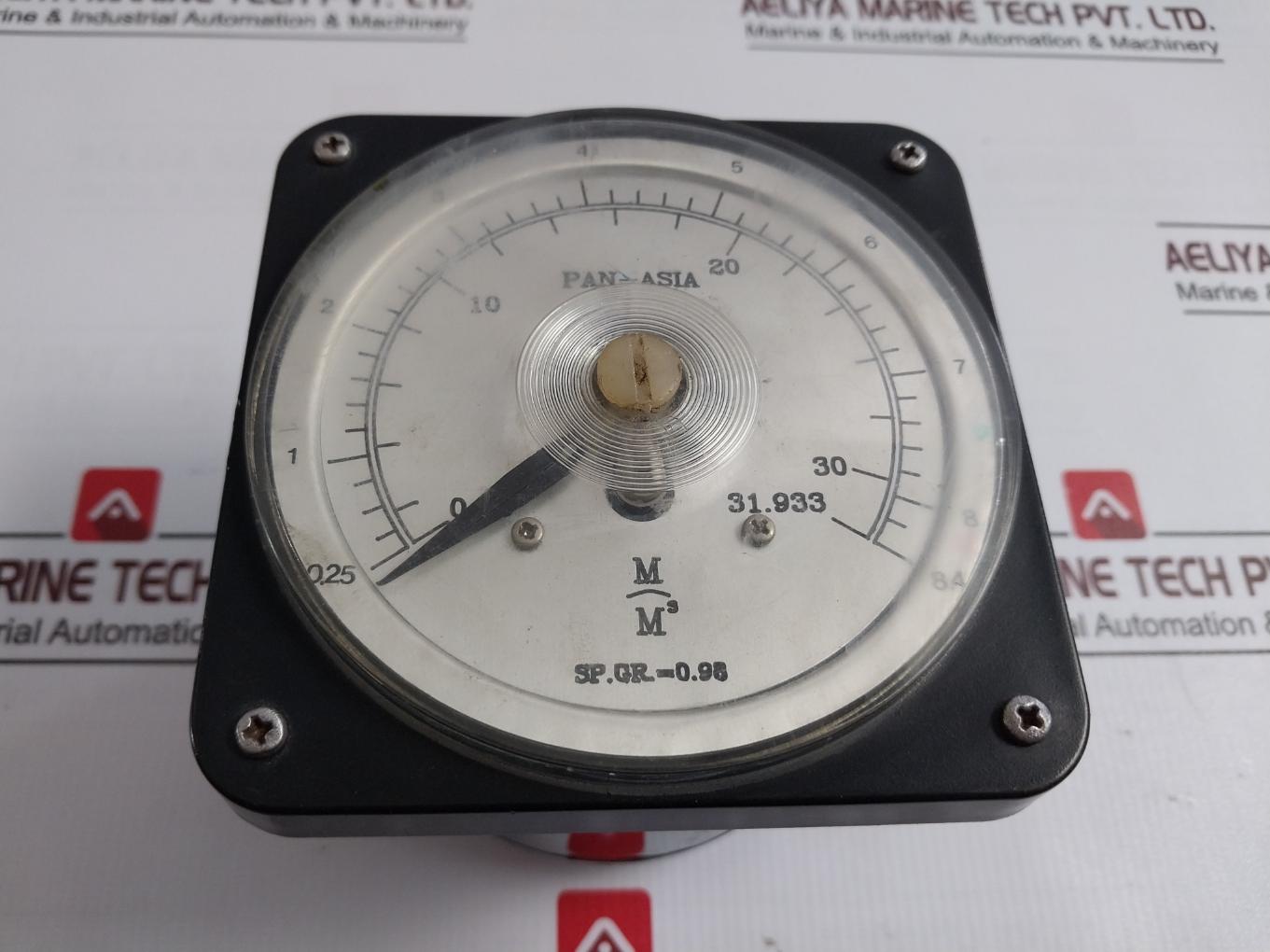 Woojin Sp.Gr.=0.98 Analog Pneumatic Tank Level Indicator Gauge 500V
