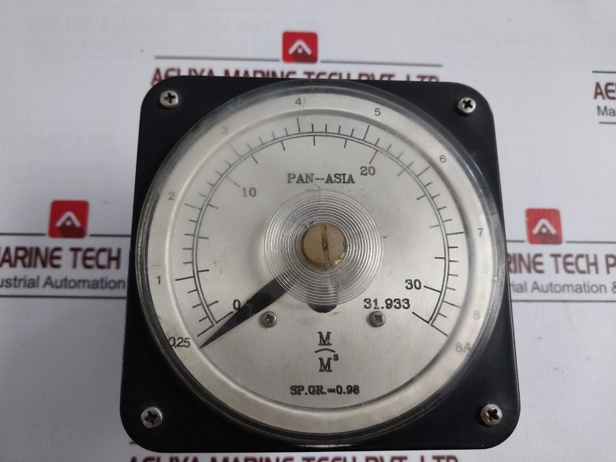 Woojin Sp.Gr.=0.98 Analog Pneumatic Tank Level Indicator Gauge 500V