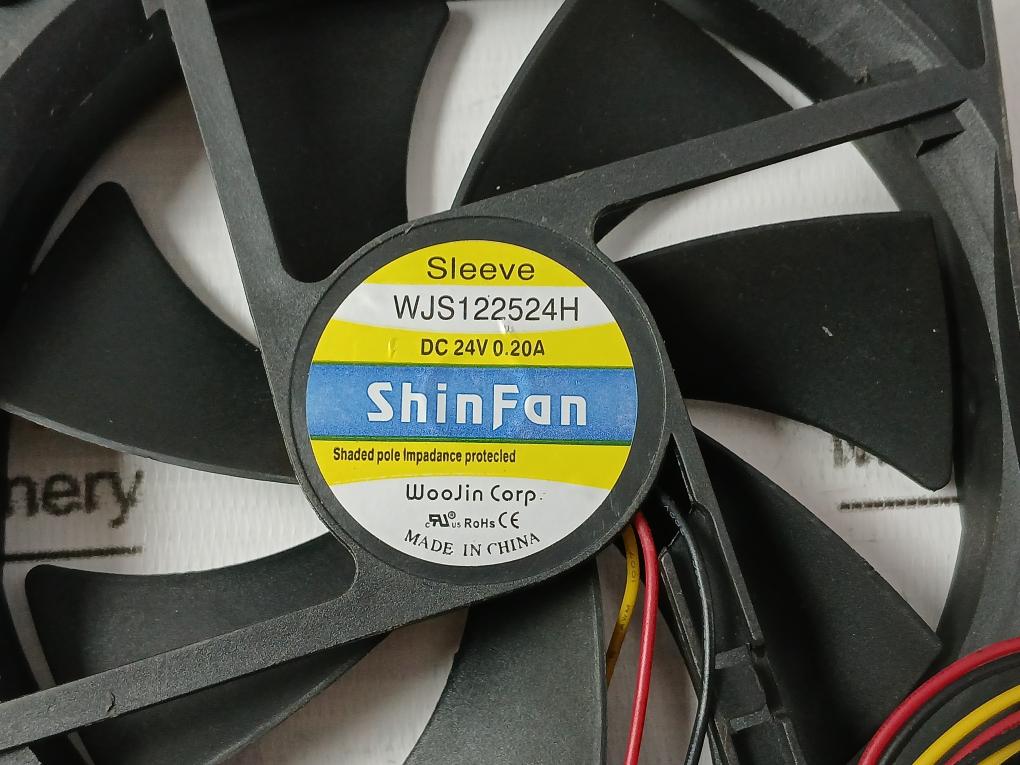Woojin Wjs122524H Impedance Protected Cooling Fan Dc 24V 0.20A