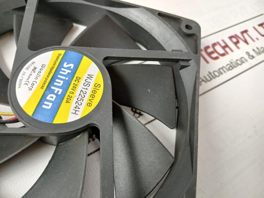 Woojin Wjs122524H Impedance Protected Cooling Fan Dc 24V 0.20A