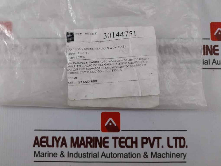 Worldwide 2145-1 Grease Fitting For Stand Pipe -30178339-s,30144751