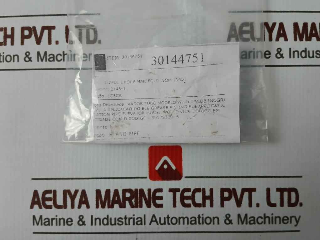 Worldwide 2145-1 Grease Fitting Pipe Elevator Choke Manifold Connector