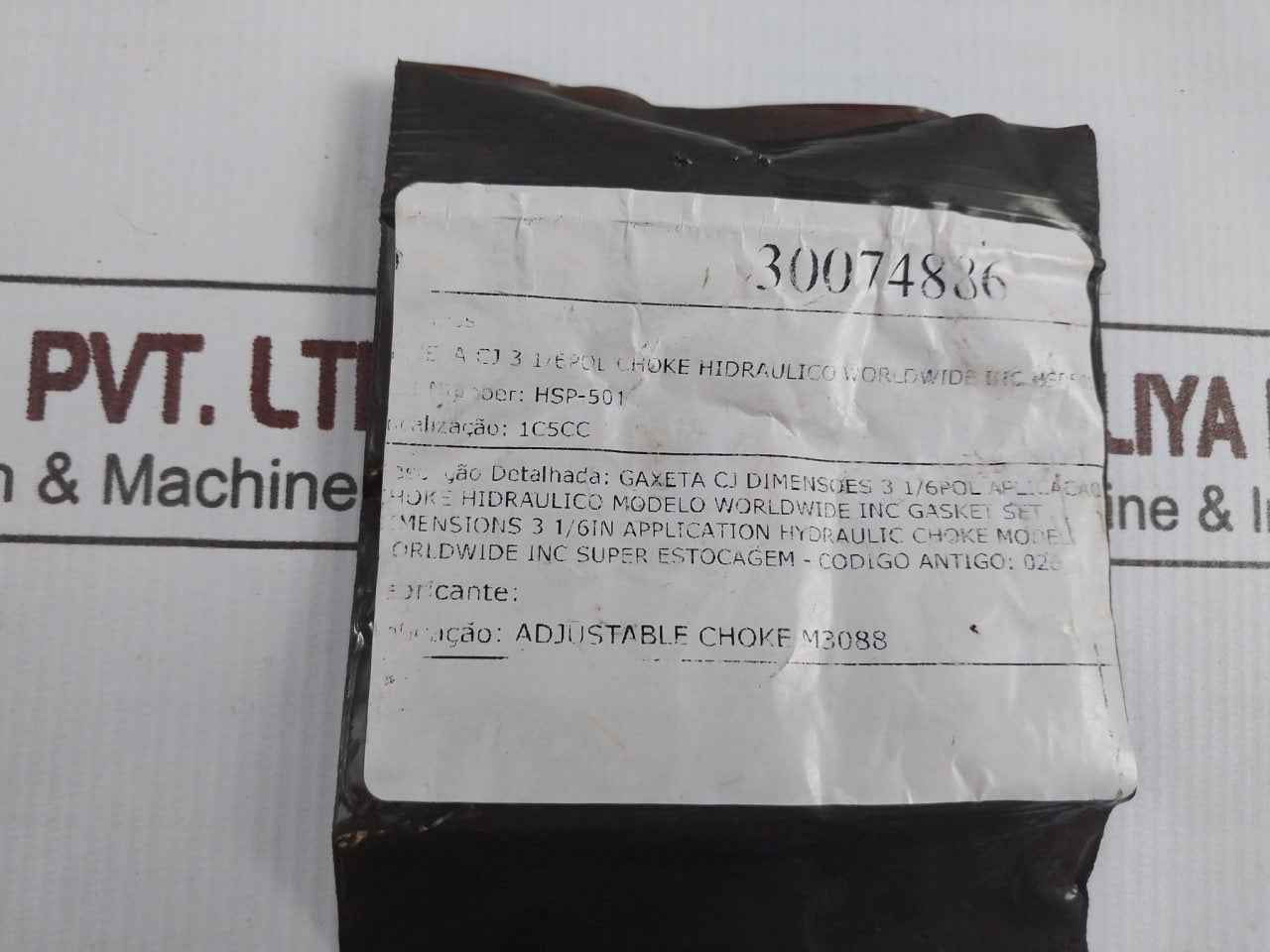 Worldwide Hsp-501 Gasket Set – Hydraulic Choke Model Adjustable Choke M3088