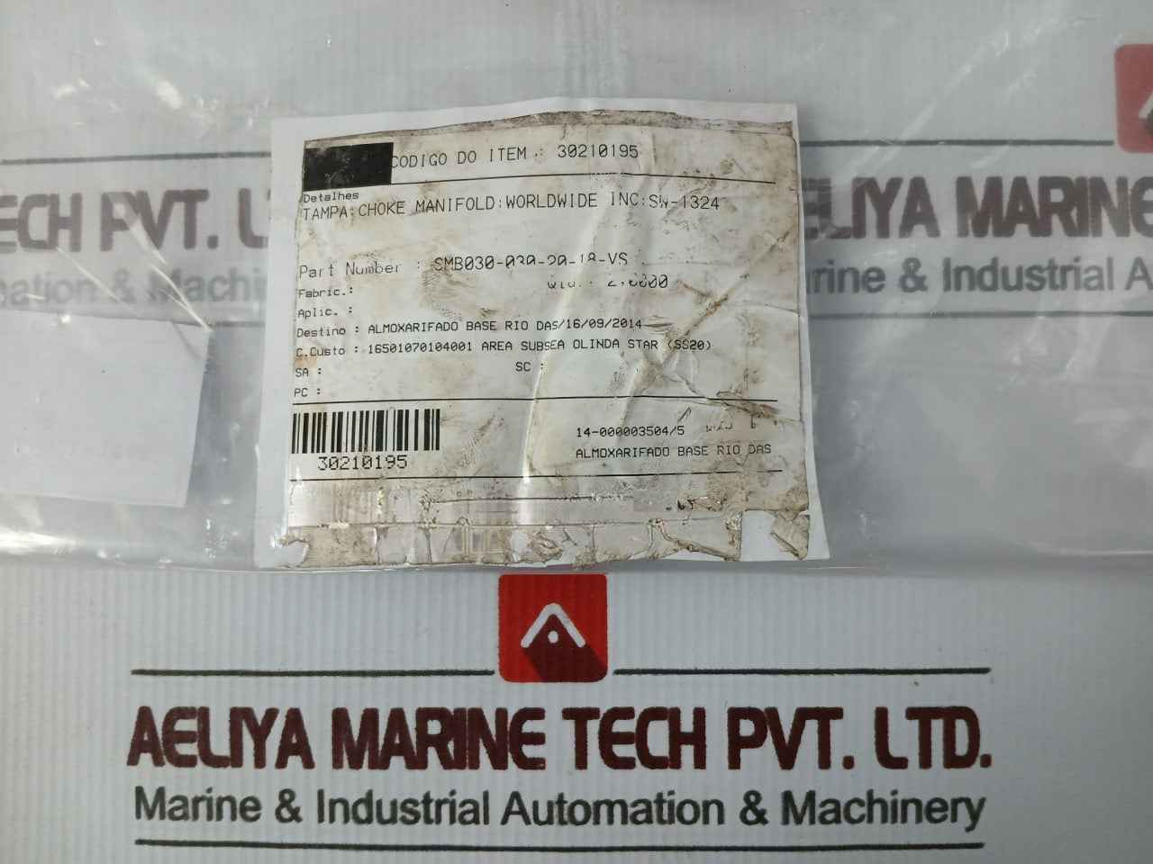 Worldwide Sw-1324 Choke Manifold Cap Smb030-030-20-18-vs