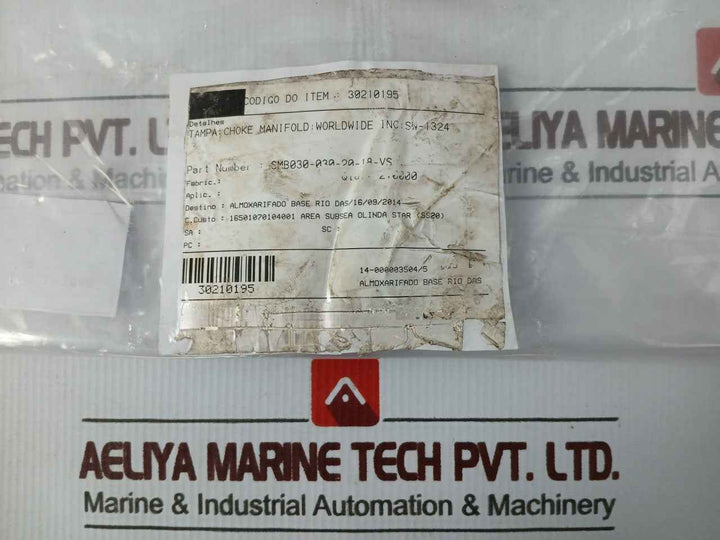 Worldwide Sw-1324 Choke Manifold Cap Smb030-030-20-18-vs