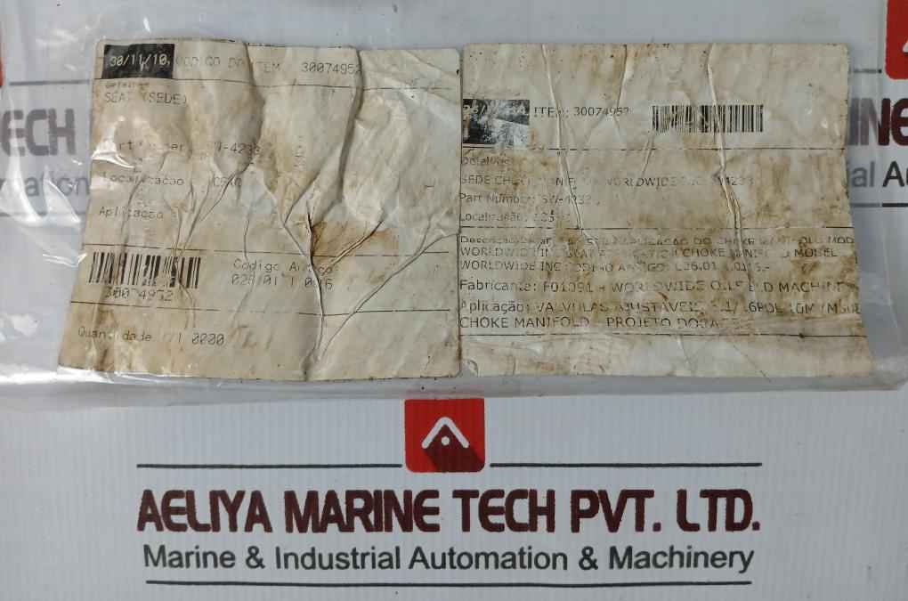 Worldwide Sw-4233 Seat For Choke Manifold Adjustable Valve 3-1/16 10M