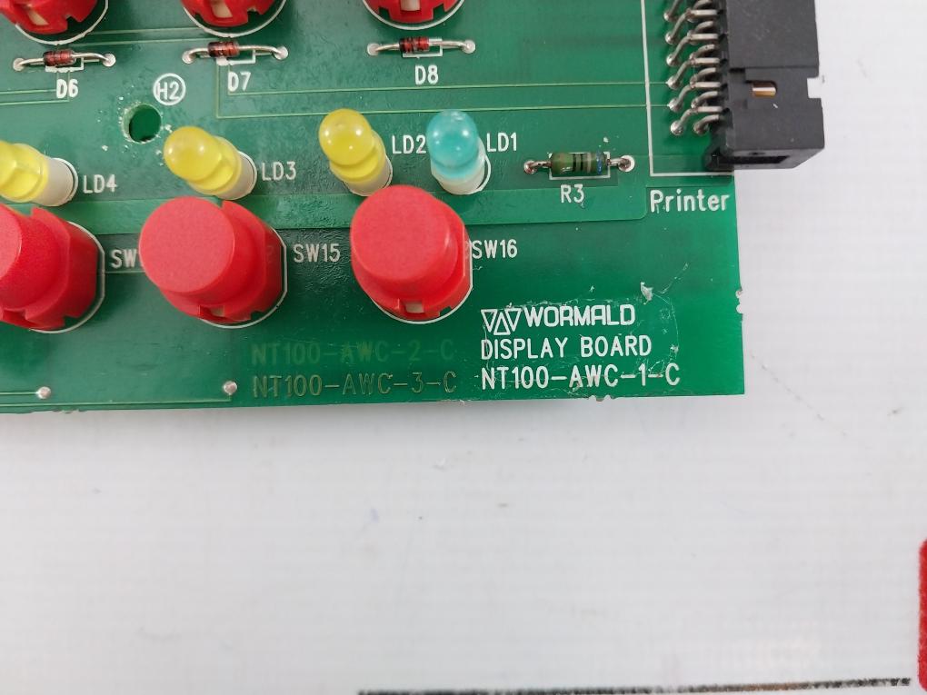 Wormald Nt100-awc-1-c Pcb Display Printed Board