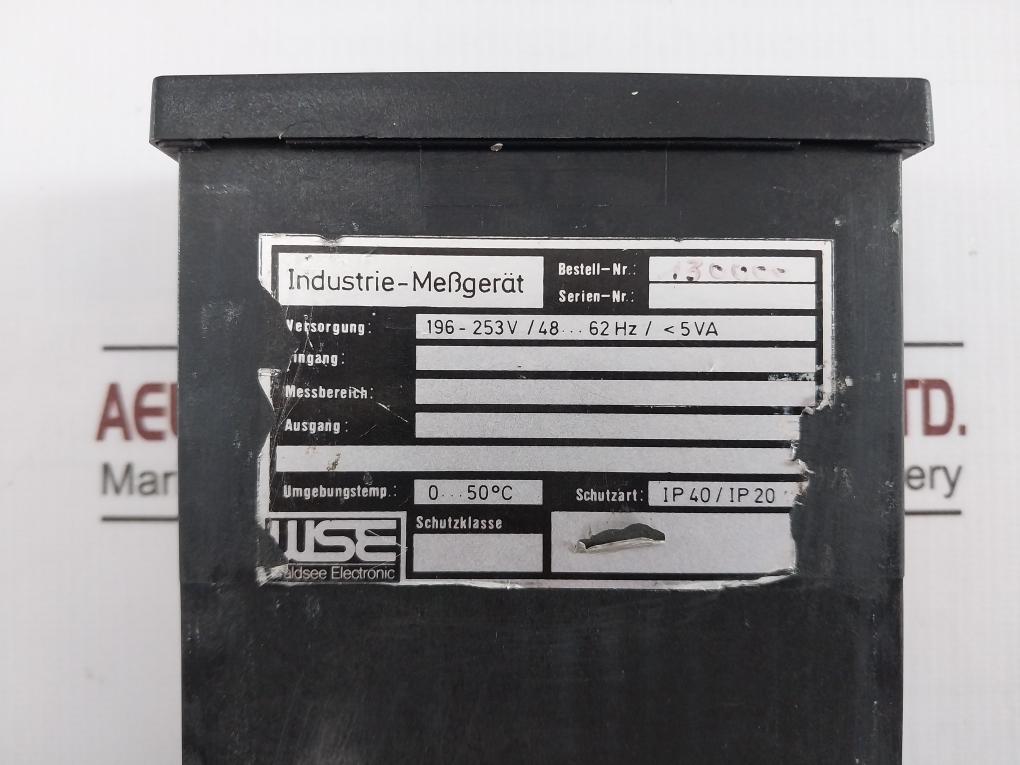 Wse 130000 Digital Industrial Measuring Device 196-253V /48-62 Hz Ip 40/Ip 20