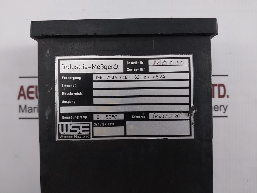 Wse 130000 Industrial Measuring Device 196-253V/48-62Hz 0…50°C 230Vac Ip40/Ip20
