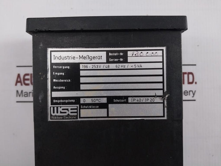 Wse 130000 Industrial Measuring Device 196-253V/48-62Hz 0…50°C 230Vac Ip40/Ip20